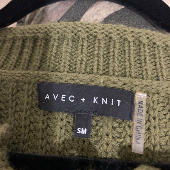 Buy 1 get 1 free Women’s Olive Green Knit Sweater - Picture 3 of 3